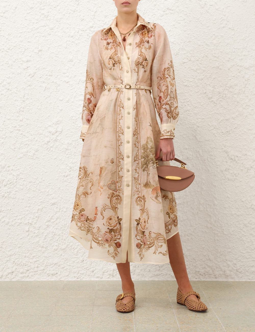 ZIMMERMANN INSPIRED DRESS IN 53% LINEN 47% SILK