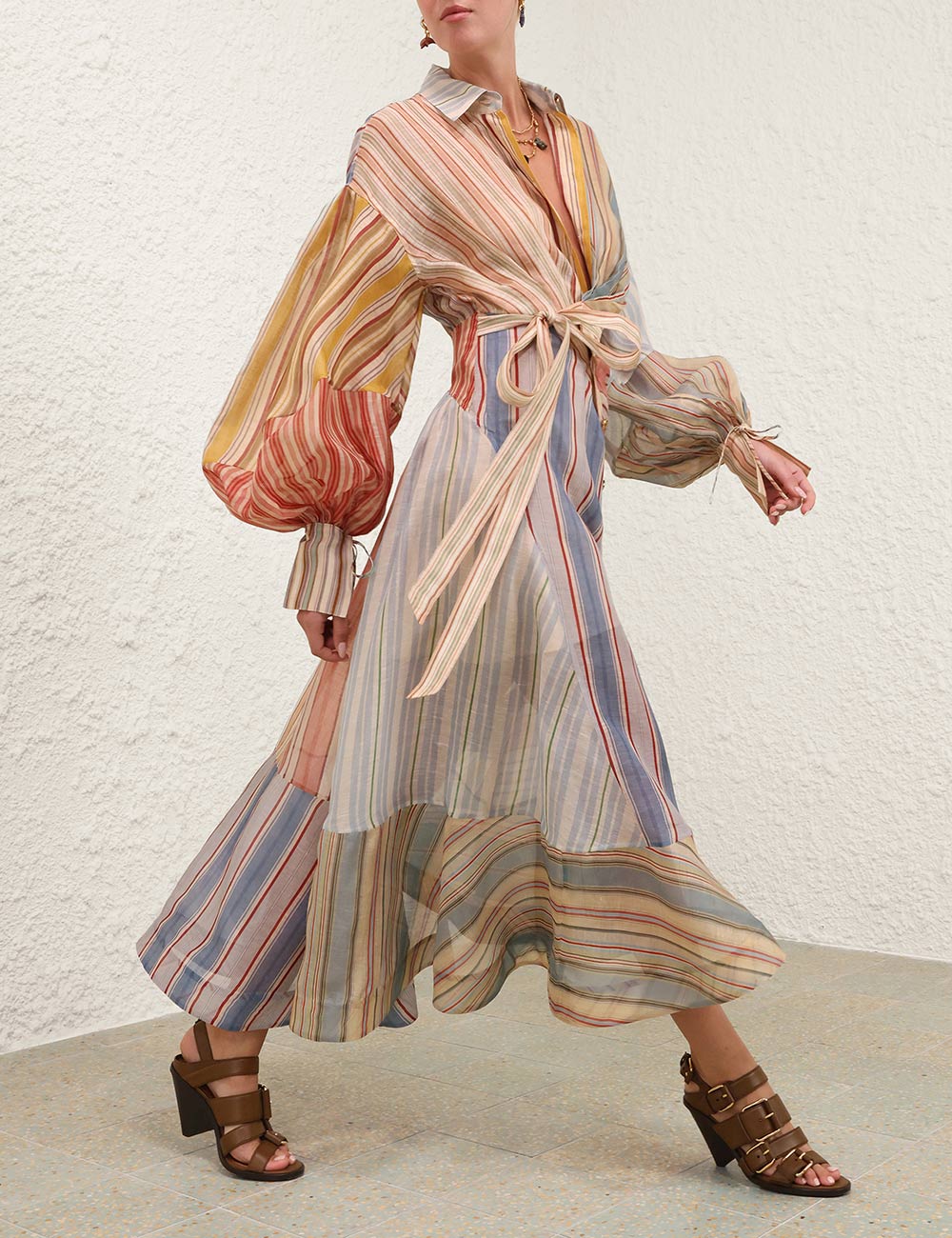 ZIMMERMANN INSPIRED DRESS IN 55% LINEN 45% SILK