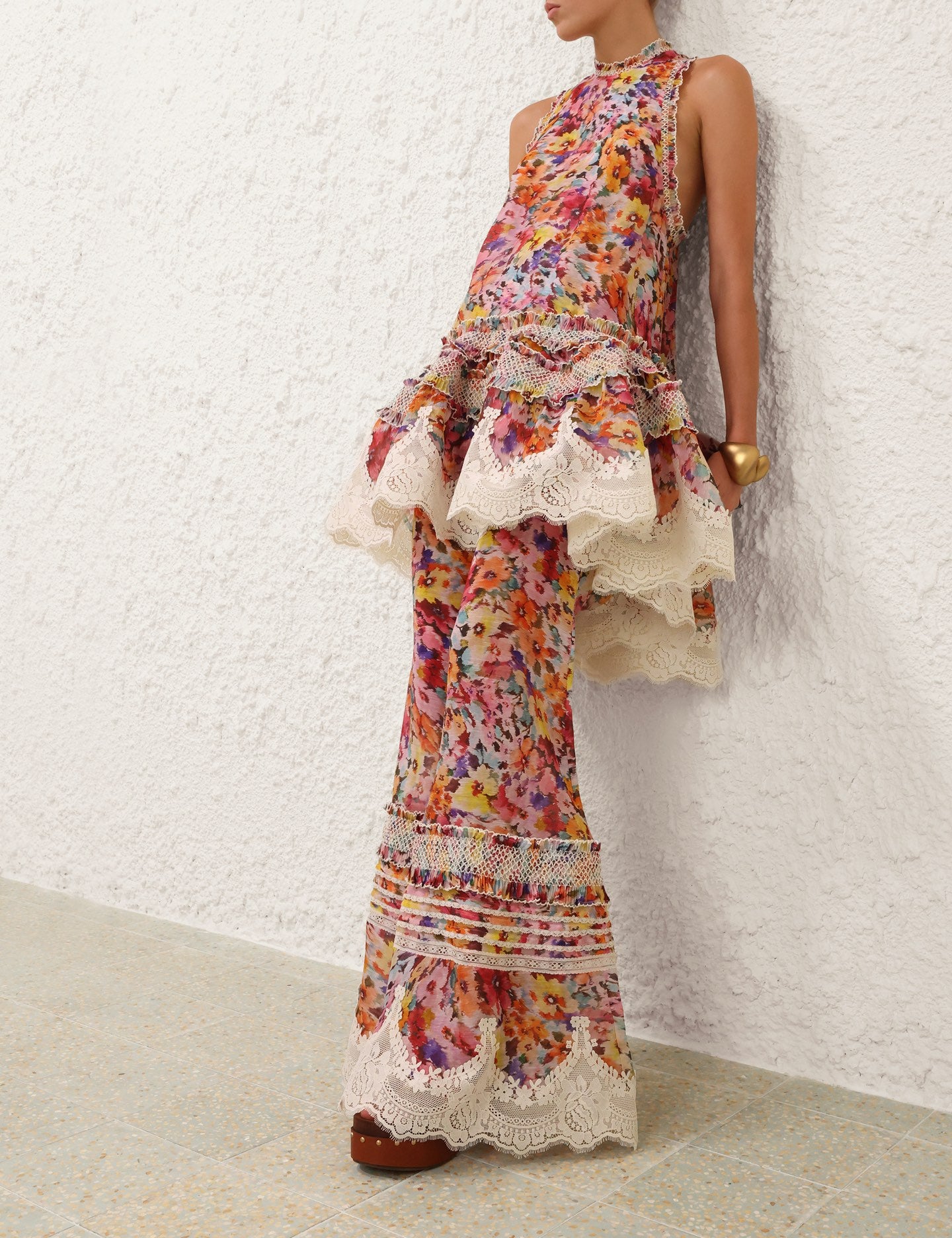ZIMMERMANN INSPIRED DRESS IN 55% LINEN 45% SILK