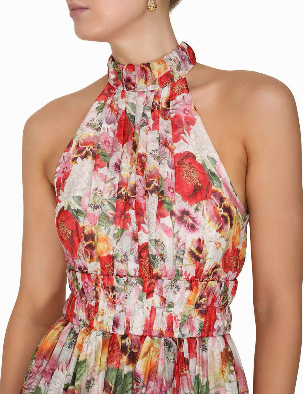 ZIMMERMANN INSPIRED DRESS IN 52% LINEN 48% SILK