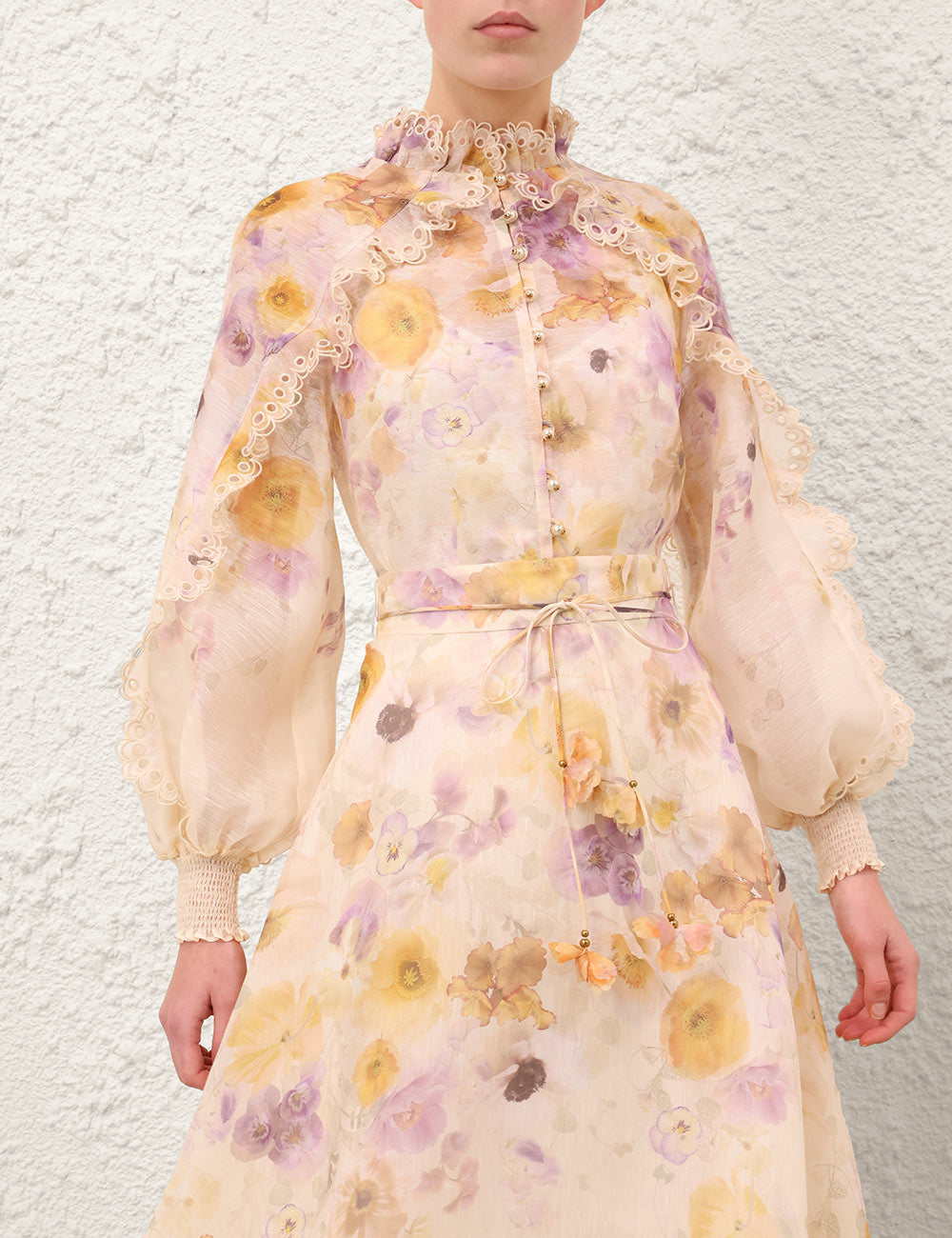ZIMMERMANN INSPIRED CLOTH SET IN 53% LINEN 47% SILK
