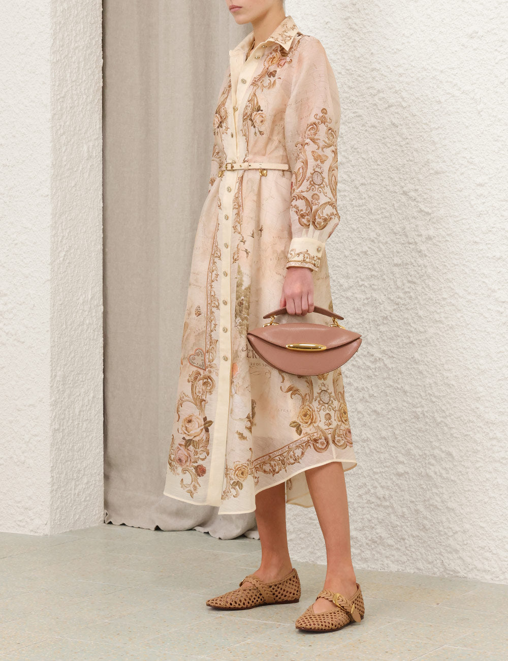 ZIMMERMANN INSPIRED DRESS IN 53% LINEN 47% SILK