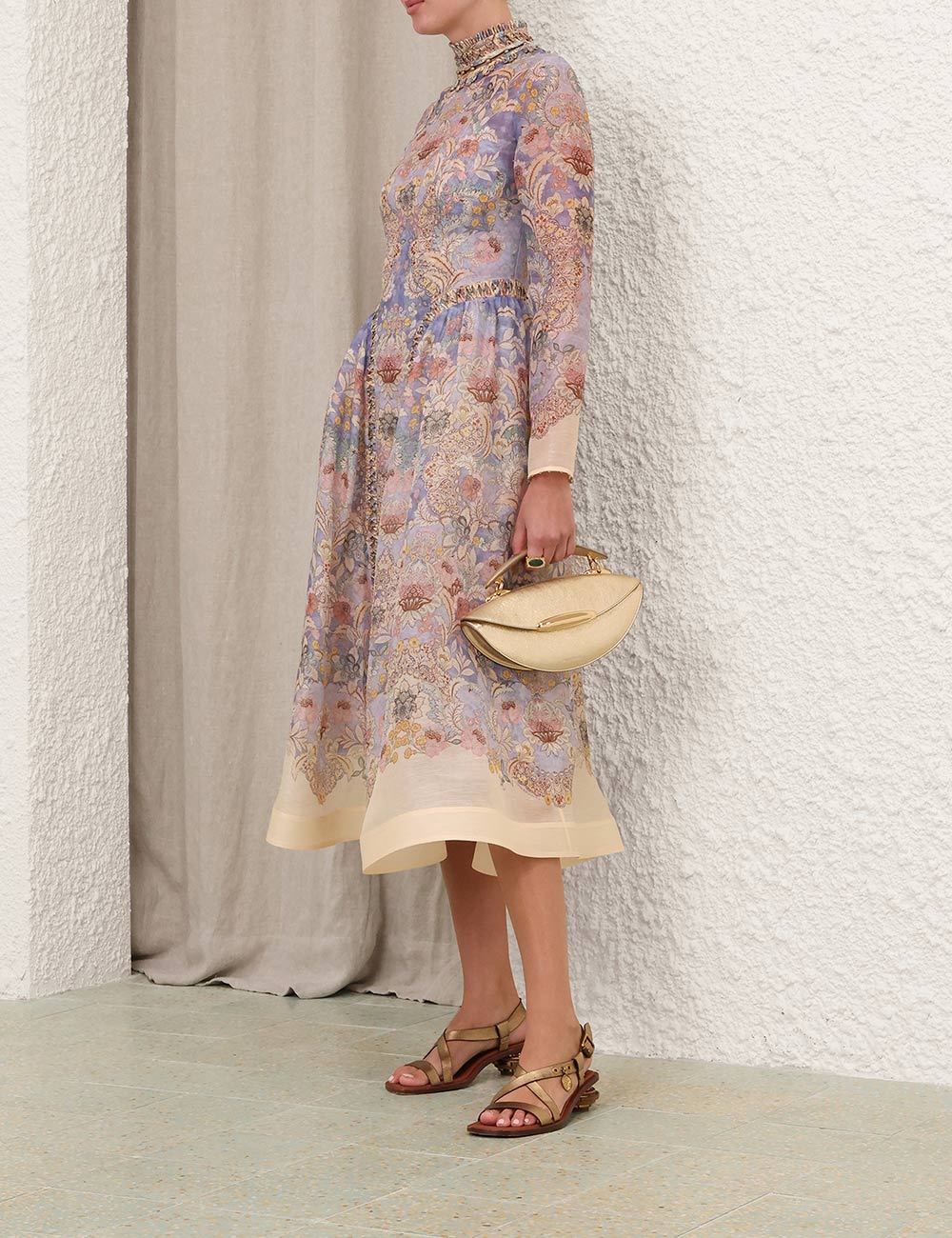 ZIMMERMANN INSPIRED DRESS IN 55% LINEN 45% SILK