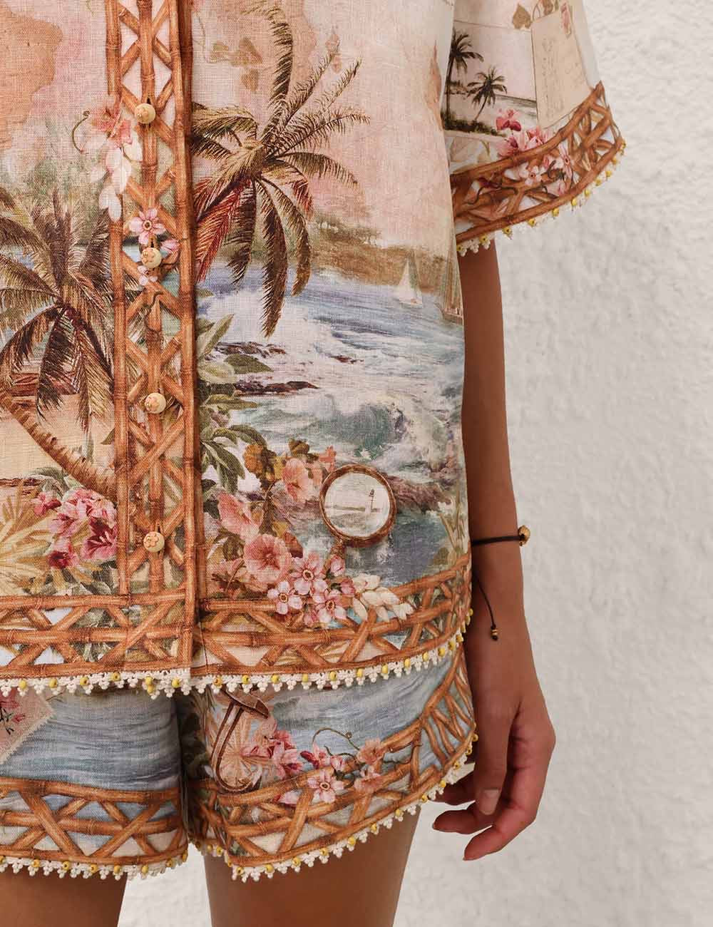 ZIMMERMANN INSPIRED CLOTH SET IN 100% LINEN