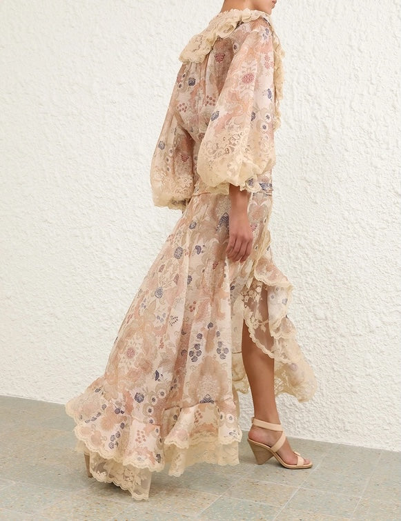 ZIMMERMANN INSPIRED CLOTH SET IN 55% LINEN 45% SILK
