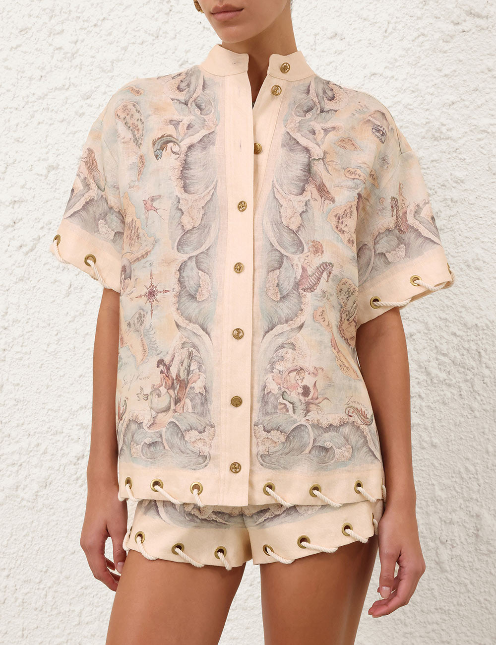 ZIMMERMANN INSPIRED CLOTH SET IN 100% LINEN