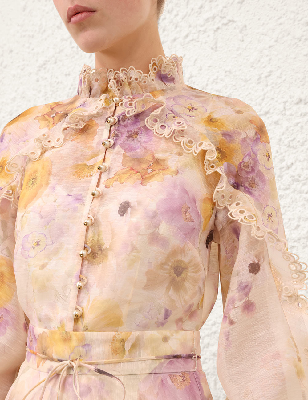 ZIMMERMANN INSPIRED CLOTH SET IN 53% LINEN 47% SILK