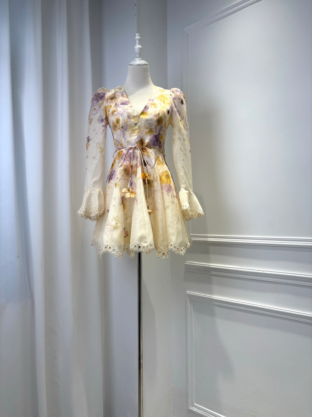 ZIMMERMANN INSPIRED DRESS IN 53% LINEN 47% SILK