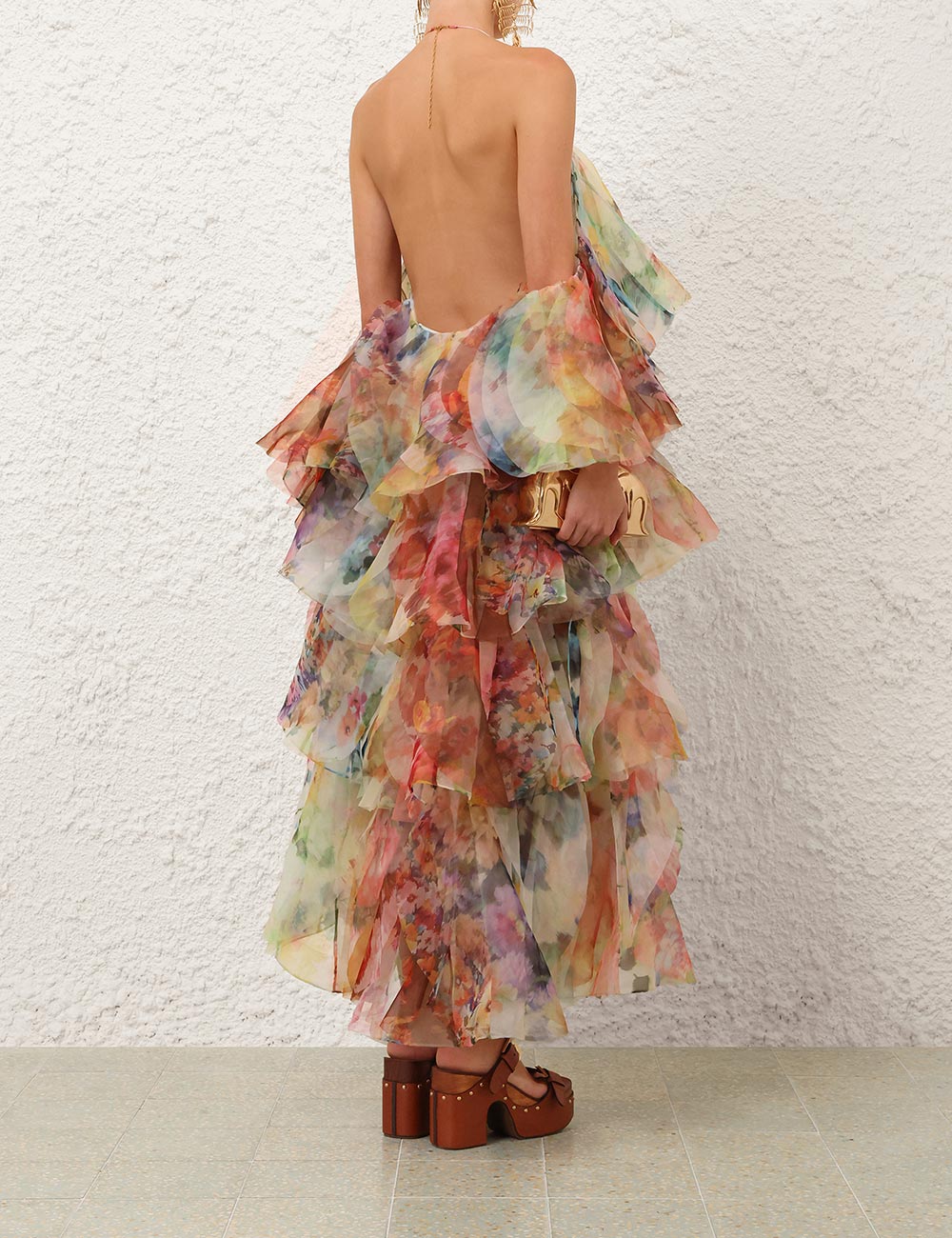 Luna Fanned Maxi Dress