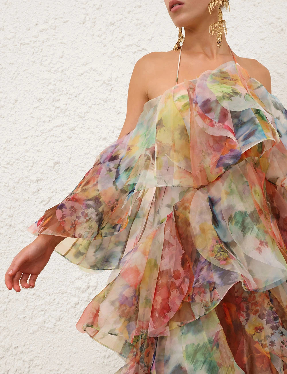 Luna Fanned Maxi Dress