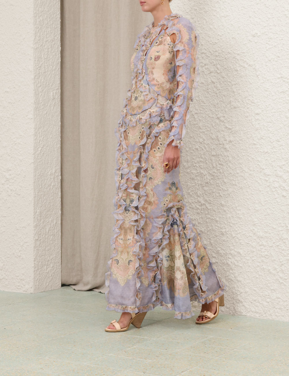 Rebellion Scallop Maxi Dress