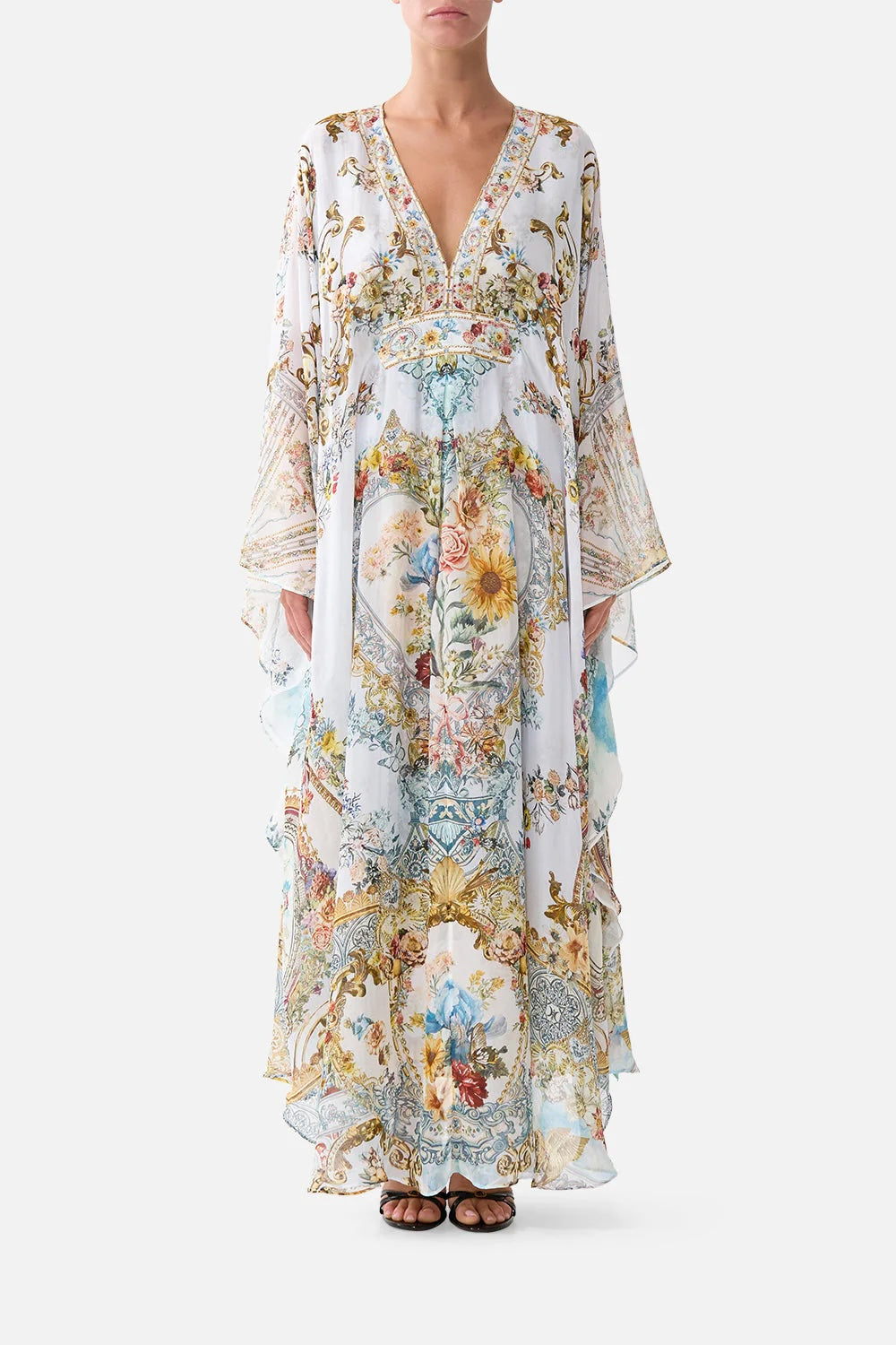long button front dress Adorned in aranjuez