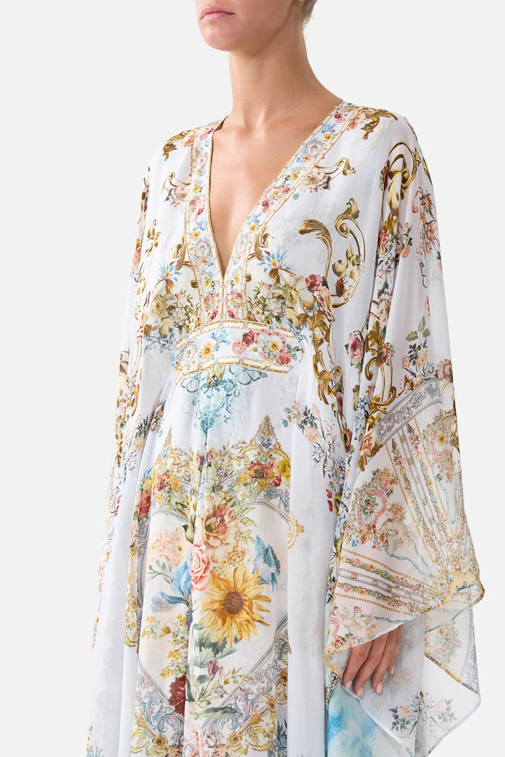 long button front dress Adorned in aranjuez